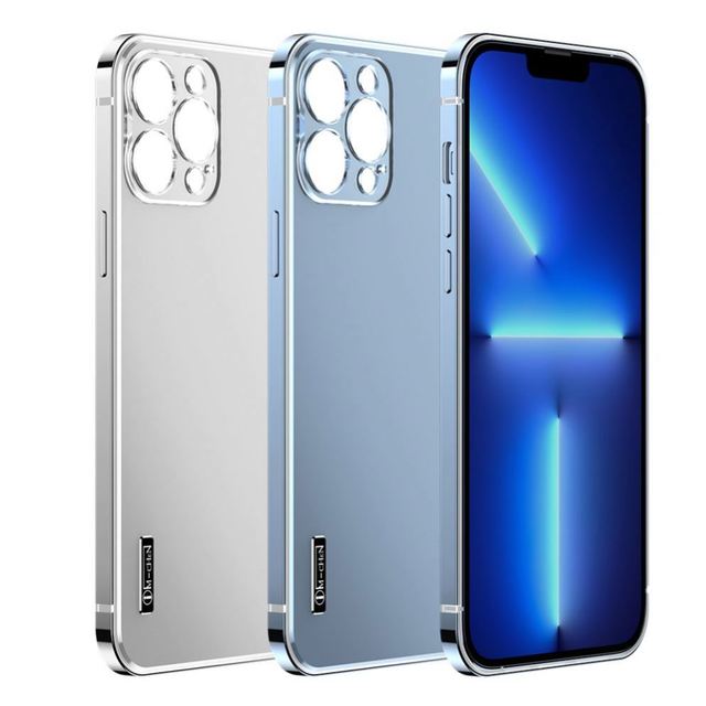 Luxury Stainless Frame Phone Case for IPhone14 Pro Max Case Shockproof Metal Armor Hard PC Cover for iPhone 14 Plus Case
