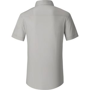 เสื้อเชิ้ตเดรสแขนสั้นผู้ชายผ้าฝ้ายยืดกระดุมติดกระเป๋า ป้องกันรอยยับ - Product Image 2