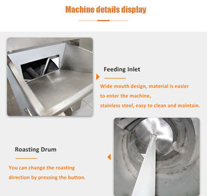 Machine à griller les amandes multifonctionnelle et continue, machine à griller les cacahuètes, ligne de torréfaction et d'emballage des cacahuètes - Product Image 5