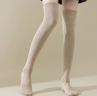 Chaussettes longues personnalisées avec logo arc-en-ciel, chaussettes colorées pour Noël, festival, uniforme scolaire, chaussettes en coton longues, chaussettes pour femmes au-dessus du genou, vente chaude