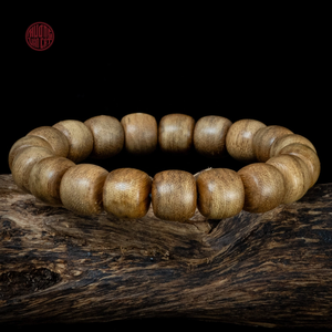Pulsera de Agarwood de Alta Calidad Estilo Lu Thong, Cuentas Redondas de 10 mm, Tipo 2, Madera de Oud Natural, Elegante Regalo - Product Image 4
