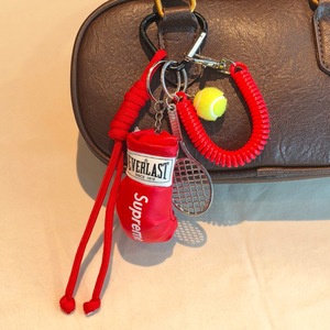 Porte-clés Miu créatif en forme <span class=keywords><strong>de</strong></span> <span class=keywords><strong>gant</strong></span> <span class=keywords><strong>de</strong></span> <span class=keywords><strong>boxe</strong></span> avec corde tressée, style sportif tennis, pour couple, petit pendentif <span class=keywords><strong>de</strong></span> sac - Product Image 6