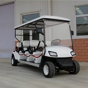 Carrito de Golf Eléctrico de 4 Ruedas y 6 Pasajeros, Color Personalizado, Baja Velocidad, para Turismo, con Certificación CE, Alcance de 30 km, Velocidad Máxima de 30 km/h - Product Image 4