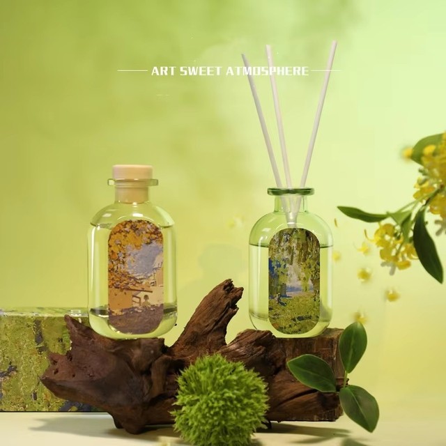 Liquid Elegant Premium Indoor Essential Oil Home Fragrance Long-Lasting Scented Decor Reed Diffuser for Bathroom Living Space