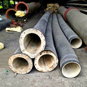 14 inch Slurry <b>Hose</b> <b>Rubber</b> Pipe Industrial Heavy Duty Large Diameter With Flange Ends For Mining And Construction Use - Product Image 1