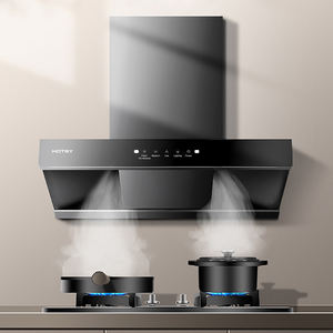 High End desain baru 900Mm kerudung Smart Wall Mounted bentuk pulau Range Cooker Hood besar hisap langit-langit dapur ekstraktor asap - Product Image 1
