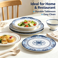 Vaisselle en mélamine de style chinois contemporain, facile à nettoyer, avec support isolant thermique, pour usage commercial dans les supermarchés