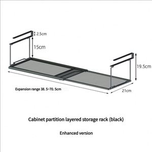 Estante para Especias Plegable de Acero al Carbono, Sin Necesidad de Taladrar, Diseño Moderno, Fácil de Montar, de un Solo Nivel, para Almacenamiento en la Cocina - Product Image 4