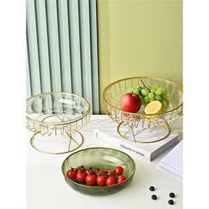 ตะกร้าผลไม้แบบถอดได้สุดหรู สแตนเลสทรงกลม ภาชนะใส่อาหารในห้องนั่งเล่น ขนาดมาตรฐาน - Product Image 2