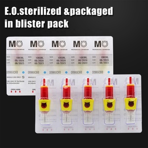 Cartuchos de Tatuaje Desechables Body Art MO PRO, Agujas de Maquillaje Permanente <span class=keywords><strong>para</strong></span> Cejas, Arte Corporal, Compatibles con Máquinas de Tatuaje OEM ODM 3RL - Product Image 3