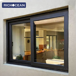 Fenêtres coulissantes en aluminium à double vitrage, résistantes aux ouragans, à rupture de pont thermique, économiseuses d'énergie, RICHOCEAN - Product Image 4