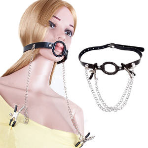Çiftler kitleri için yetişkin deri zincir fiş yumuşak top Couples açık ağız BDSM BDSM oyuncaklar seks oyuncakları - Product Image 4
