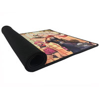 Tapis de souris de jeu RGB personnalisé et élégant, antidérapant, résistant à l'eau, en caoutchouc naturel, 36x36, 48x48, 48x72, pour configuration de jeu