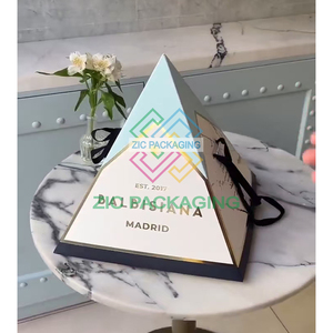 Cá nhân sang trọng kim tự tháp hộp bánh đóng gói Takeaway xếp chồng bao bì hộp thực phẩm snack kim tự tháp chăn thả hộp kim tự tháp - Product Image 2