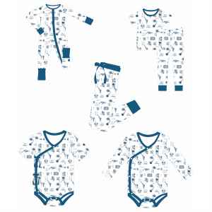 Pijama Enterizo de Manga Larga para Bebé Recién Nacido, 100% Algodón, Cómodo, Transpirable, con Cremallera Bidireccional, para Niño y Niña de 0 a 12 Meses - Product Image 3