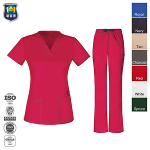Conjunto <span class=keywords><strong>de</strong></span> uniformes médicos <span class=keywords><strong>de</strong></span> enfermera para mujer, proveedor <span class=keywords><strong>de</strong></span> ropa al por mayor, 2 piezas, uniformes médicos para mujer - Product Image 4