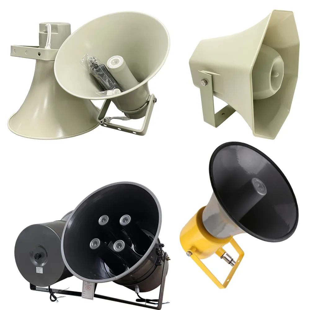 Siren Loa Horn PA Hệ Thống Loạt Điều Khiển Đơn Vị Horn Tweeter Biến Áp 100V Dài Khoảng Cách Loa