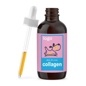 Suppléments de santé pour animaux de compagnie de qualité supérieure au collagène nourri pour chiens Supplément pour la peau et le pelage des chats Taily Liquid Collagen Itch Relief for Dogs - Product Image 1