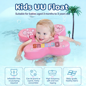 Flotador de <span class=keywords><strong>Piscina</strong></span> para Bebés de 0 a 3 Años, Anillo de Natación de Espuma EPE No Inflable, Seguro, Ligero y Divertido para la Playa y Exteriores - Product Image 2