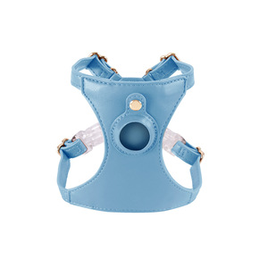 Custom Dog <strong>Harness</strong> Leather Luxury Adjustable Pu Leather Pet <strong>Harness</strong> With Airtag Holder for Dogs <strong>Cats</strong> - Product Image 2