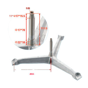 Pièces détachées pour <span class=keywords><strong>lave</strong></span>-<span class=keywords><strong>linge</strong></span> : Support en acier pour trépied, arbre de tambour, araignée d'arbre de <span class=keywords><strong>lave</strong></span>-<span class=keywords><strong>linge</strong></span> - Product Image 3