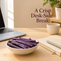 Paarse zoete aardappelchips groothandel bulk hele stukken VF vacuüm gefrituurde snack OEM private label fabriek export winkel