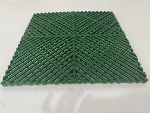 Pp <b>Plastic</b> Interlocking Floor Tiles 400x400mm 18/20mm Thick Anti-slip Drainage Garage Car Wash <b>Flooring</b> Sheet - Product Image 3