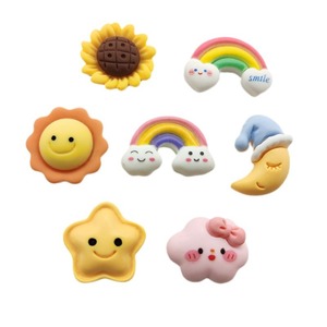 La migliore vendita <span class=keywords><strong>Sun</strong></span> Moon arcobaleno accessori in resina resina charm stella in resina per la decorazione - Product Image 5