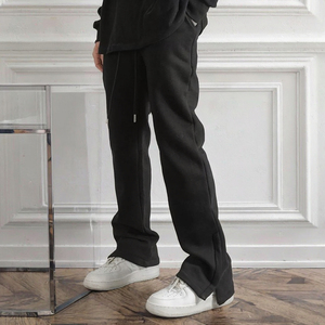 Pantalones Deportivos Personalizados para Hombre, 100% Algodón, de Alta Calidad, Color Sólido, Teñido Liso, Estilo Casual Otoñal, con Bolsillos Laterales Planos, 2026 - Product Image 3