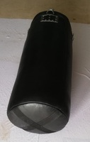 Sac de frappe en cuir noir épais de 180 cm avec impression de logo personnalisé pour Muay Thai et Kick Boxing