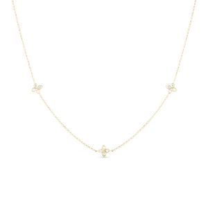 Gioielli progettati su misura oro giallo 18K gioiello 24 pollici gioielli per le donne 14K oro rosa gioiello ciondolo collana - Product Image 4