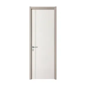 Precio de fabricante Dormitorio compuesto de madera y plástico diseño de puerta vacía Habitaciones interiores Baño de hotel