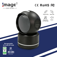 Escáner de Código de Barras 2D de Escritorio, Omnidireccional, Manos Libres, USB con Cable, Lector de Códigos de Barras 1D y QR, 2M/S, en Stock