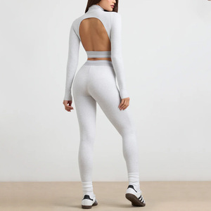 Leggings da Yoga da Donna in Cotone Organico, Asciugatura Rapida, Logo Personalizzabile, Elasticizzati e Traspiranti - Product Image 2