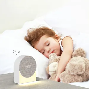 Offre Spéciale 4in1 multi fonctionnel horloge haut-parleur lumière Portable blanc bruit Machine pour bébé sommeil Relaxation sommeil aide