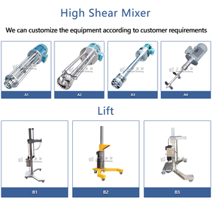 Tốc độ cao homogenizer công nghiệp hóa chất kem trộn cấp thực phẩm cắt cao trộn phân tán chất nhũ hóa - Product Image 3