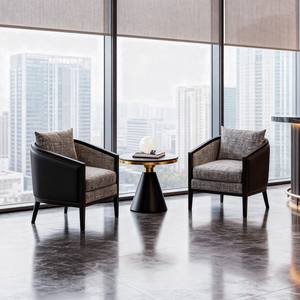 Ensemble de fauteuils de réception ronds contemporains avec mousse à haute élasticité pour usage professionnel, design durable - Product Image 2