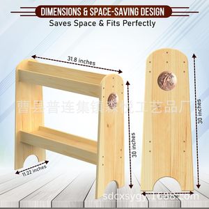 Soporte de madera para sillas de montar, 31,8x30x11,22 pulgadas, diseño que ahorra espacio para almacenamiento de equipos de establo para caballos - Product Image 1
