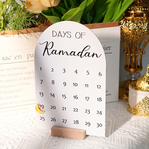 Calendario <span class=keywords><strong>de</strong></span> Adviento <span class=keywords><strong>de</strong></span> Madera con Cuenta Regresiva, Adorno <span class=keywords><strong>de</strong></span> Ramadán Mubarak, Decoración Islámica Personalizada para el Hogar, Regalo <span class=keywords><strong>de</strong></span> Eid Mubarak - Product Image 1