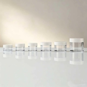 Tarro Cosmético de Plástico Transparente de 10/15/20/30/50g, con Tapa Dorada y Blanca, Envase Vacío para Crema Facial, <span class=keywords><strong>Barro</strong></span>, Logotipo Personalizado, Venta al por Mayor - Product Image 6