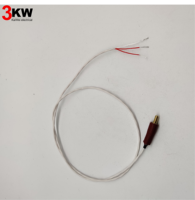 Sensor de temperatura de termopar de tres hilos de precisión personalizado PT100 y NTC para cafetera con diseño de tornillo