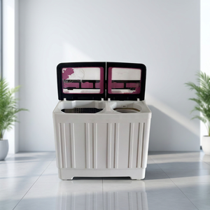 Lavadora Semiautomática <span class=keywords><strong>de</strong></span> Doble Tina <span class=keywords><strong>de</strong></span> Carga Superior <span class=keywords><strong>de</strong></span> 15 kg con Centrifugadora, Alta Eficiencia para Uso Doméstico - <span class=keywords><strong>Precio</strong></span> <span class=keywords><strong>de</strong></span> Fábrica - Product Image 1