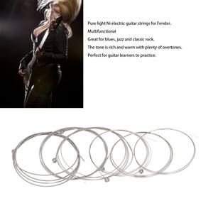 6PCS Cordes de guitare électrique Pure Ni Cordes de remplacement pour guitare acoustique pour <span class=keywords><strong>Fender</strong></span> - Product Image 2