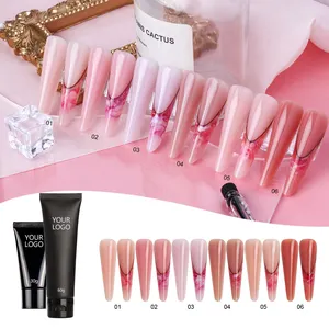 Hot Sale VO Gel Supplier High Quality Hema Poly Gel Kit Nail Art Extension Kit Accessories Poly Gel Tube Set Wholesale OEM