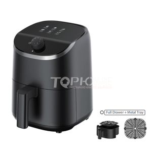 Mini friteuse à <span class=keywords><strong>Air</strong></span> électrique antiadhésive 2L, compacte, peu encombrante, température fixe, petite friteuse à <span class=keywords><strong>Air</strong></span> avec bouton de temps - Product Image 2