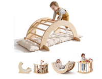 Arche d'escalade Montessori intérieure pour tout-petits, échelle en bois pour enfants