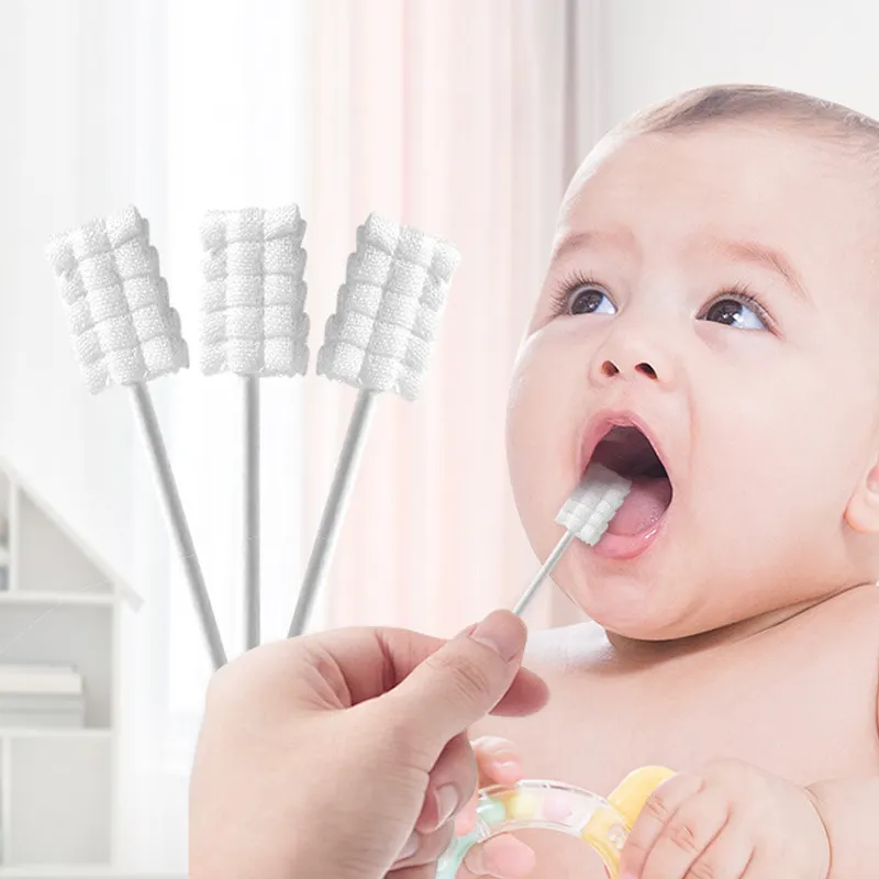 Spazzolino da denti monouso per bambini pulizia bocca garza gomma per bambini pulitore per pulizia orale cura dentale per bambini