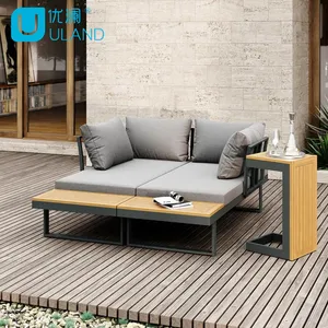 Outdoor Tuin Sofa Set Metalen Aluminium Lounge Set Terrasmeubilair Tuin Sets Tuinmeubilair