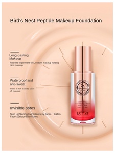 <span class=keywords><strong>Liz</strong></span> Nid d'oiseau Peptide Léger Invisible Visage Réparation Maquillage Tenant Isolation Fond de Teint Liquide Soins Personnels Maquillage - Product Image 2