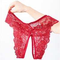 Grande Taille Culotte Sexy Tentation Féminine Entrejambe Ouvert Dentelle Chaude Lingerie Sexy Grande Taille Multi-Érotique String Tangas